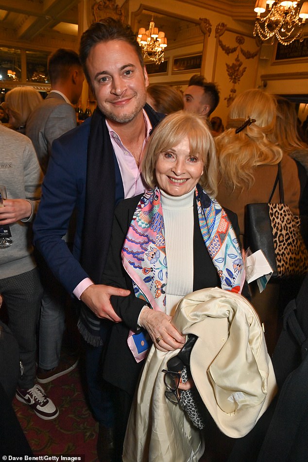 In attendance: Former Hollyoaks star Gary beamed with his mother Ros at the show
