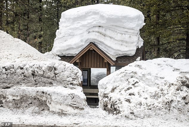 So much snow has been stacked on homes that some roofs are being to cave in
