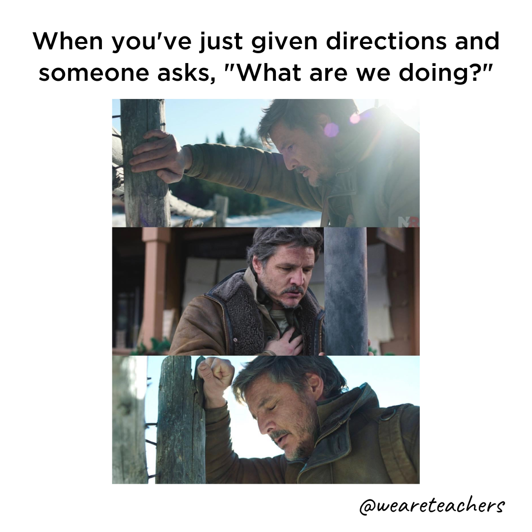 giving directions funny school memes