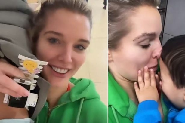 Helen Flanagan divides fans as she films her son throwing – TodayHeadline