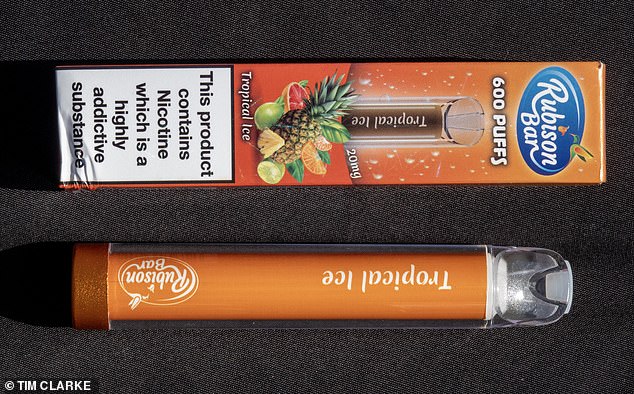Another sneaky dupe e-cig found by MailOnline appears to be a rip-off of drink brand Rubicon