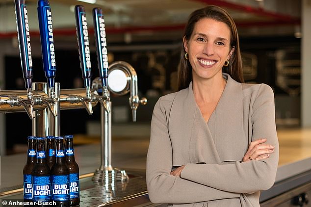 Anheuser-Busch put two of their most senior members of the marketing team behind the campaign on leave. Pictured: Alissa Heinerscheid