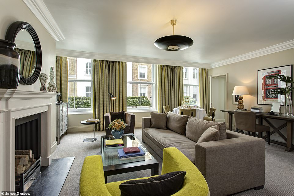 Carlton Reid stayed in an 'antiques-packed' Classic Suite (above) overlooking Albemarle Street