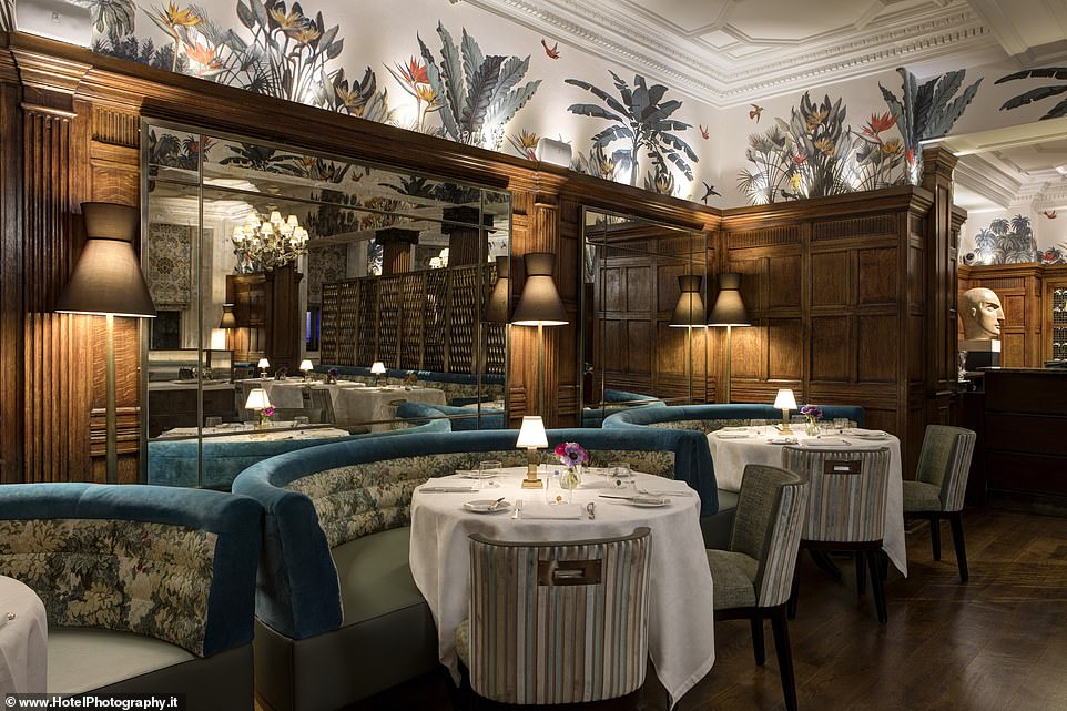Above is Charlie's, the hotel's restaurant, 'which embraces a bygone era of service'