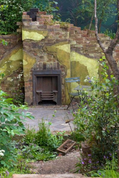 Ruined house garden by Cleve West