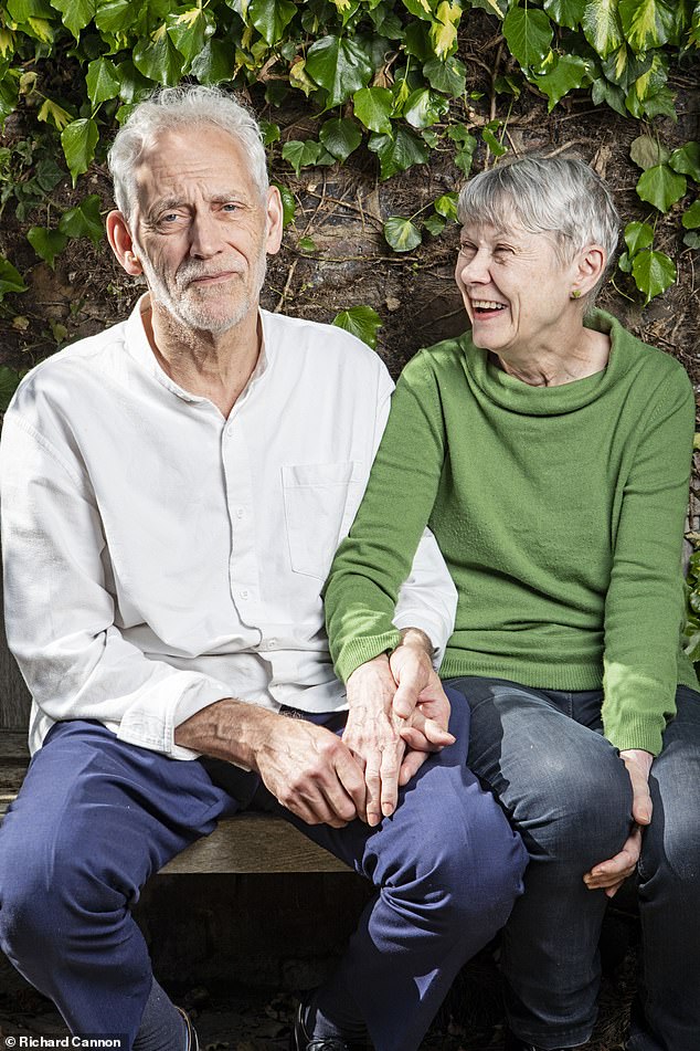 Rachel Hawley, 70, was 63 when she was diagnosed with early Alzheimer's (pictured with her husband Steven, 68)