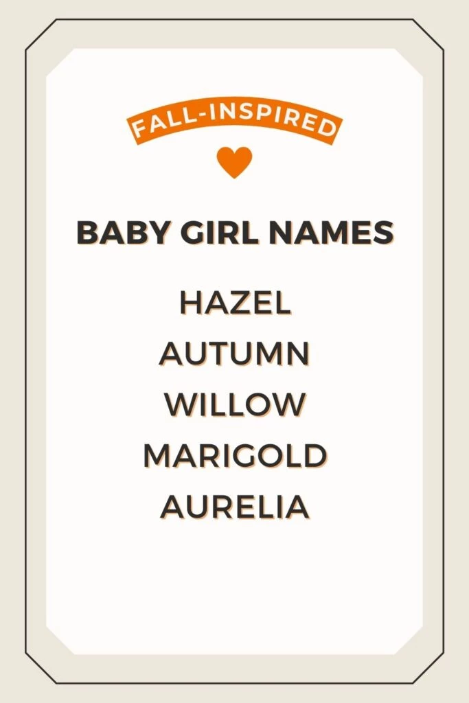 autumn baby names