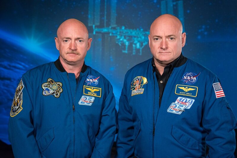 Astronaut identical twins Scott Kelly and Mark Kelly