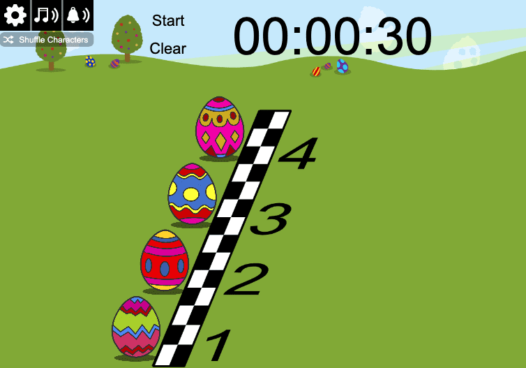 Springtime Easter Egg Race