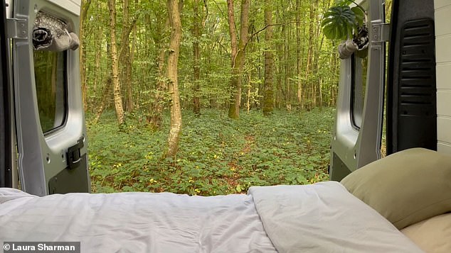 On the second day of her road trip, Laura opened the van doors to miles of unspoiled forest at Dering Wood, a private forest on the edge of Pluckley village