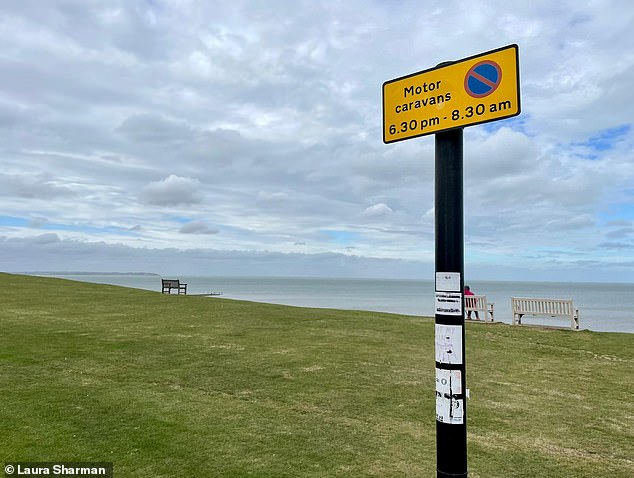 Plans to park up along the seafront just outside of Whitstable were foiled when Laura was met by parking restrictions for overnight van parking