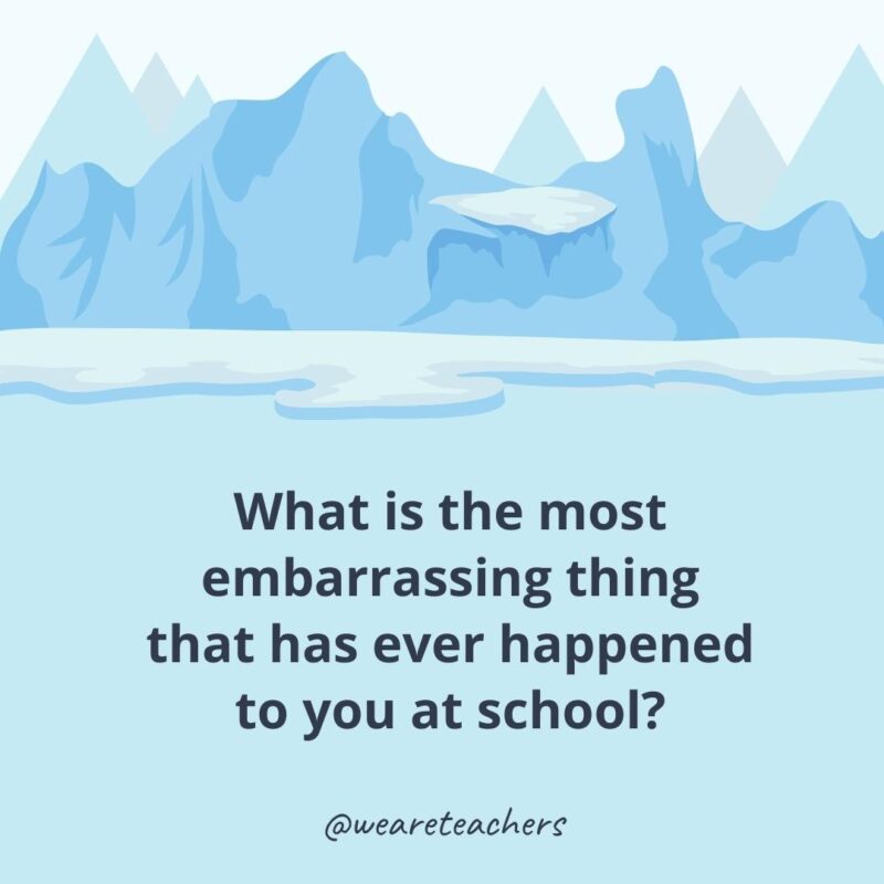 What is the most embarrassing thing that has ever happened to you at school?
