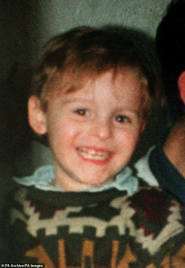Jon Venables and Robert Thompson were found guilty of killing James Bulger (pictured) in November 1993 and were sentenced to custody until they reached 18