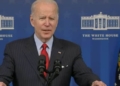 Joe Biden buss Republican myth that climate change provisions cause rising gas prices