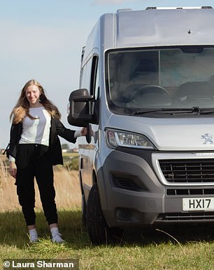 Britain's van life movement has taken off in recent years. Laura Sharman spent a weekend away in Kent in converted Peugeot Boxer 'Franky' (above, with Laura) to see what the fuss is about