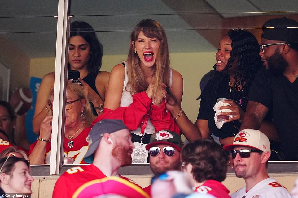 Last week! Taylor sent the internet into a frenzy when she attended the Chiefs vs. Bears game in Kansas City earlier last week