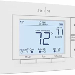 Emerson Sensi Wi-Fi Smart Thermostat for Smart Home, DIY, Wo...