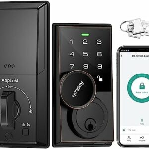 AppLoki Smart Lock, Keyless Entry Door Lock with Bluetooth/A...