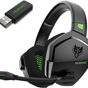 NUBWO G06 Wireless Gaming Headset with Crystal-Clear Microph...