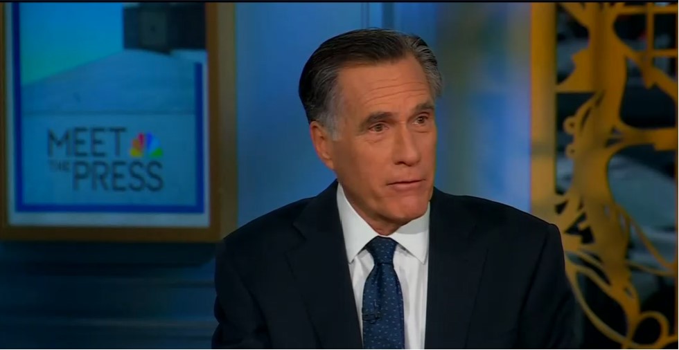 Mitt Romney speaks on NBC's Meet The Press about Biden impeachment.
