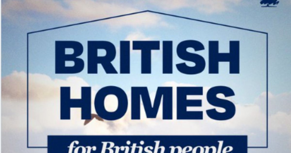 Tories Face Backlash For British Homes For British People Slogan