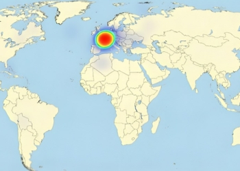 Fascinating heat maps reveal where in the world Brits think jpeg