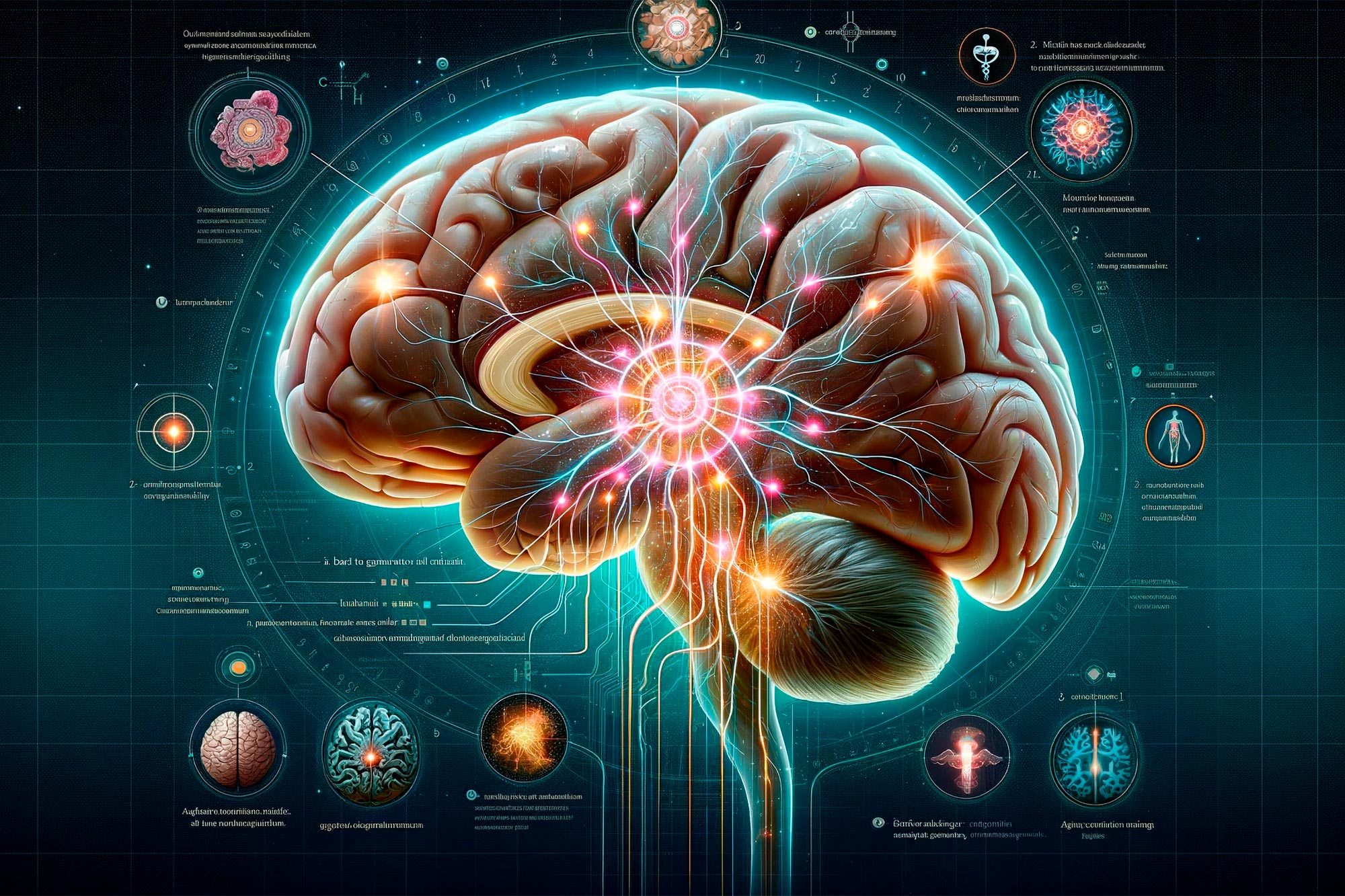 Neuroscience Brain Pathways Art Concept jpg