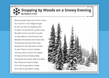 Stopping by Woods on a Snowy Evening Worksheet Activity jpg