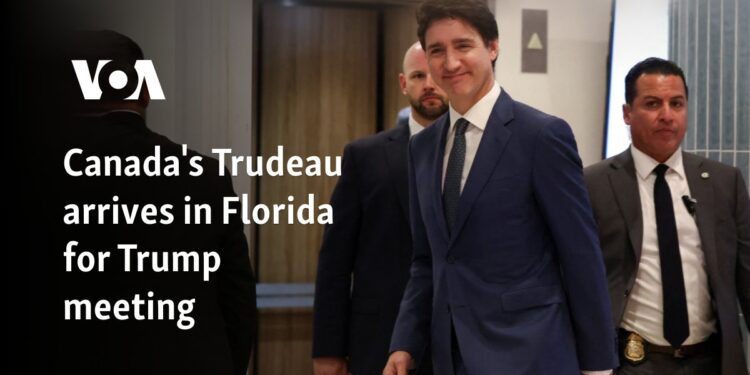 Canada's Trudeau arrives in Florida for Trump meeting