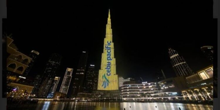 Cebu Pacific lights up Burj Khalifa with Philippine wonders