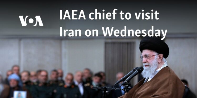 IAEA chief to visit Iran on Wednesday