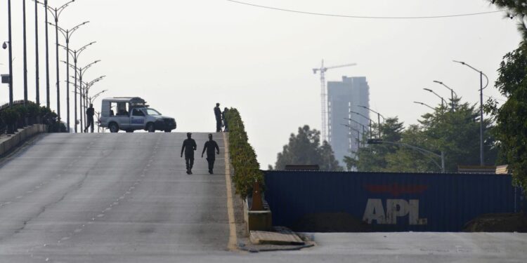 Islamabad locked down ahead of planned protest by Imran Khan's party in Pakistan