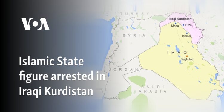 Islamic State figure arrested in Iraqi Kurdistan