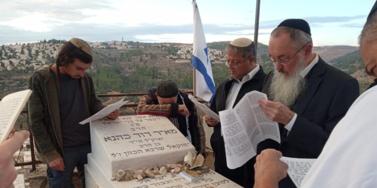 Israeli minister Ben Gvir visits far-right figurehead Meir Kahane's grave