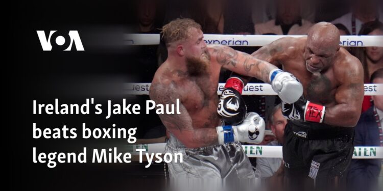 Jake Paul beats boxing legend Mike Tyson