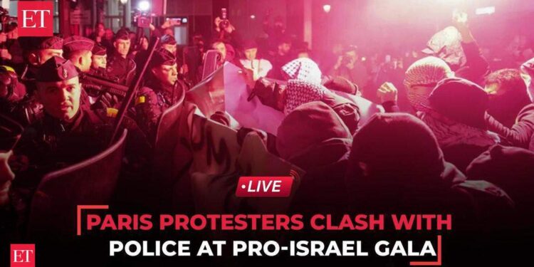 LIVE | Protesters clash with police at Paris pro-Israel Gala featuring far-right minister