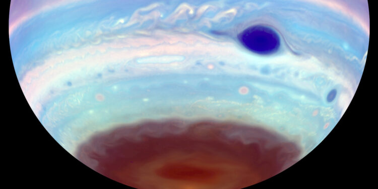 Magnetic tornadoes on Jupiter are spawning Earth-size storms