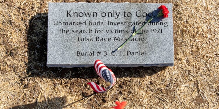 Monument erected in Tulsa for victims of 1921 Race Massacre