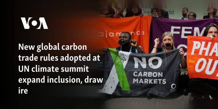 New global carbon trade rules adopted at UN climate summit expand inclusion, draw ire