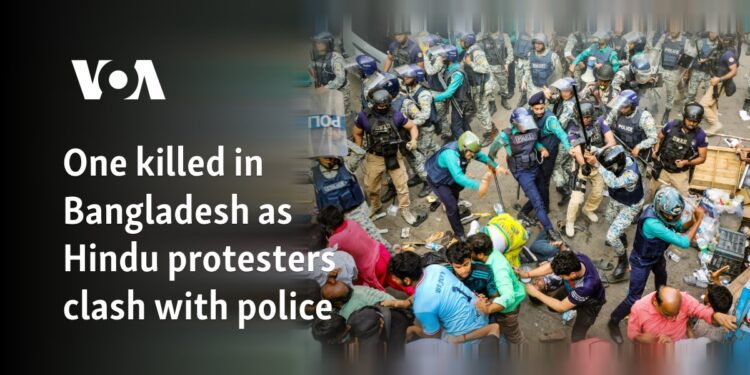 One killed in Bangladesh as Hindu protesters clash with police