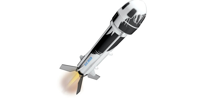 Estes Blue Origin New Shepard model rocket