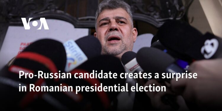 Pro-Russian candidate creates a surprise in Romanian presidential election