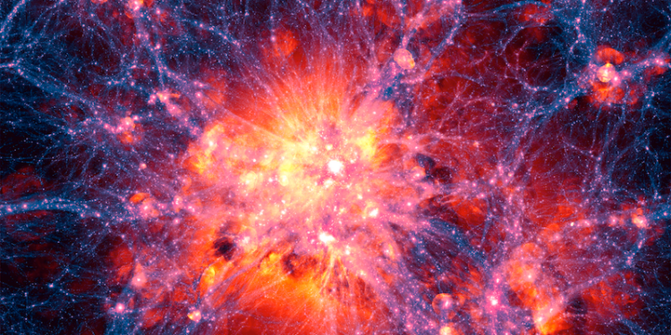 A frame from the Illustris Simulation