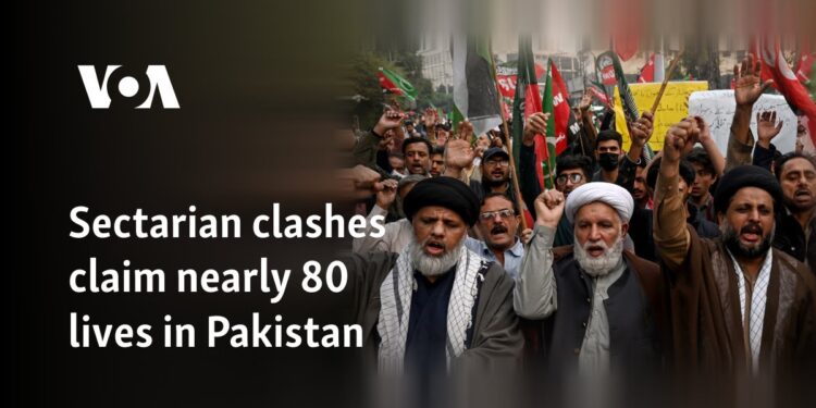 Sectarian clashes claim nearly 80 lives in Pakistan