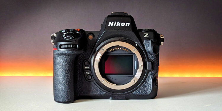 Nikon Z8 on a white table