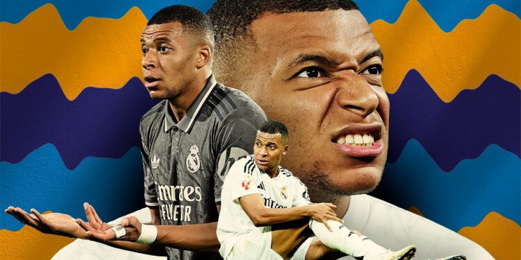 The cold, hard numbers behind Kylian Mbappé's malaise at Real Madrid