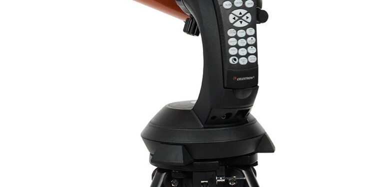 Celestron NexStar 4SE on a white background