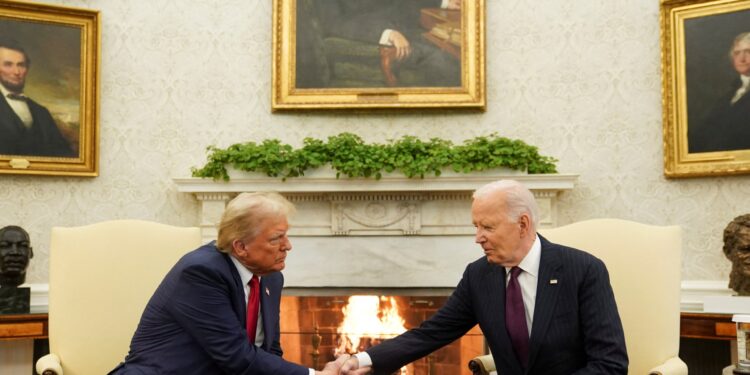 Trump meets Biden at the White House