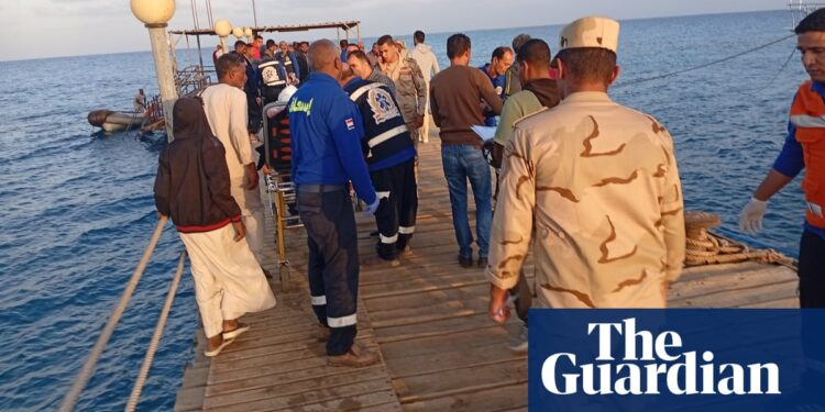 Two Britons among 16 missing after tourist boat capsizes in Red Sea