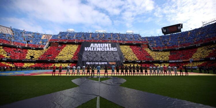 Valencia's first game since devastating floods was an emotional release for club, players and city